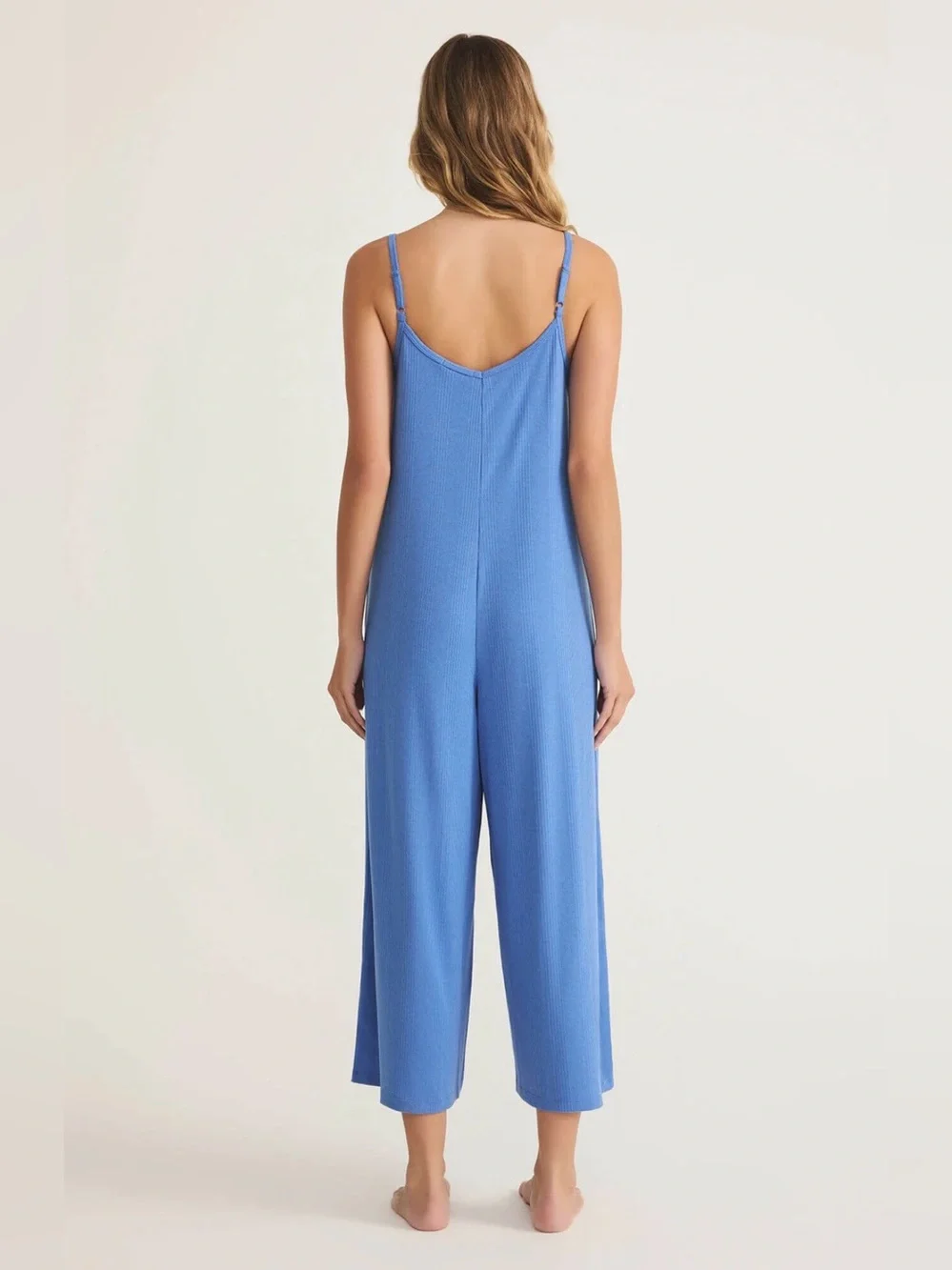 NWT Z SUPPLY Costa Azul Jumpsuit Bay Blue Size Medium